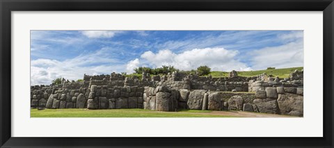 Framed Saksaywaman, Urubamba Province, Cusco Region, Peru Print