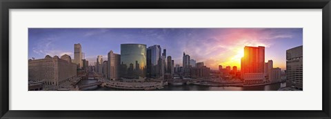 Framed Chicago Skyline Print