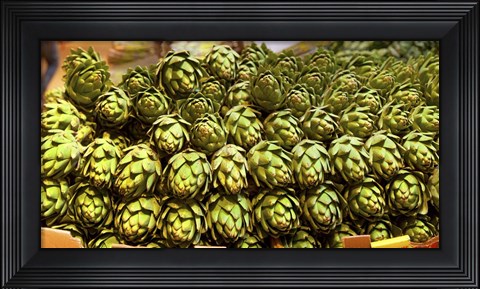 Framed Artichokes, Colts Neck Township, NJ Print
