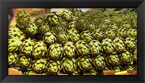 Framed Artichokes, Colts Neck Township, NJ Print