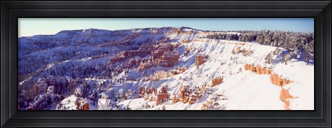 Framed Bryce Canyon with Snow, Utah Print