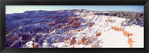 Framed Bryce Canyon with Snow, Utah Print