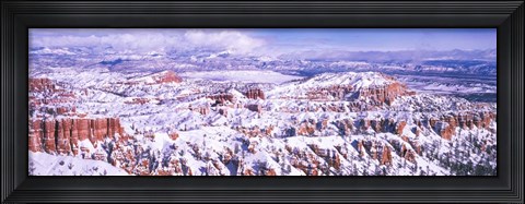 Framed Snow Covered Bryce Canyon, Utah Print