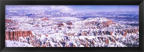 Framed Snow Covered Bryce Canyon, Utah Print