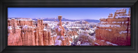 Framed Snow Over Bryce Canyon, Utah Print