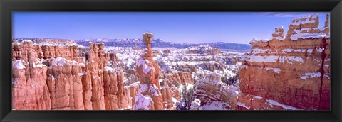 Framed Snow Over Bryce Canyon, Utah Print