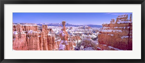 Framed Snow Over Bryce Canyon, Utah Print