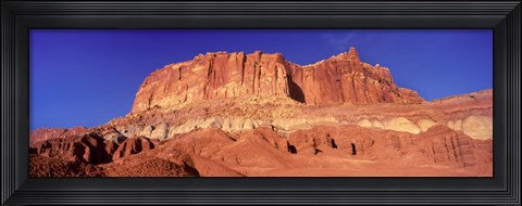 Framed Capitol Reef National Park with Blue Sky, Utah Print