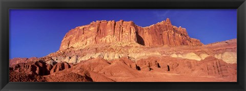 Framed Capitol Reef National Park with Blue Sky, Utah Print