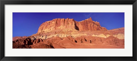 Framed Capitol Reef National Park with Blue Sky, Utah Print