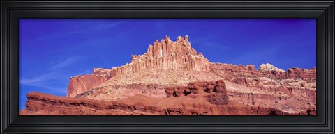 Framed Blue Sky over Rock Formations, Capitol Reef National Park, Utah Print