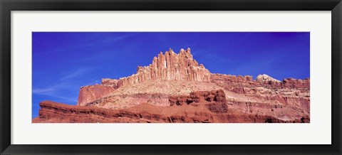 Framed Blue Sky over Rock Formations, Capitol Reef National Park, Utah Print