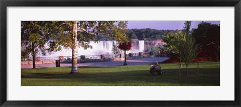Framed Gardens on Canadian Side of Falls, Niagara Falls, Canada Print