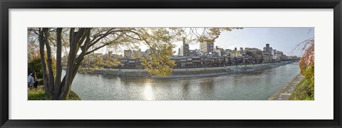 Framed City at the Waterfront, Kamo River, Japan Print