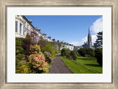 Framed St Coleman&#39;s Cathedral Beyond, County Cork, Ireland Print