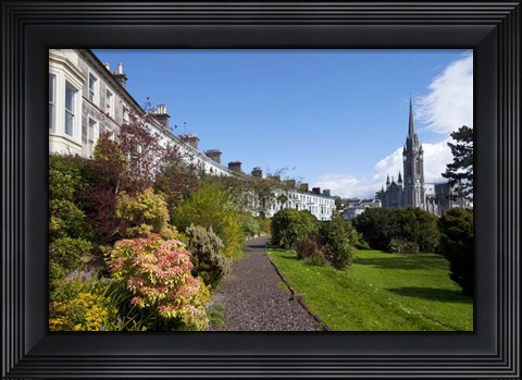Framed St Coleman&#39;s Cathedral Beyond, County Cork, Ireland Print