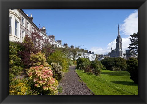 Framed St Coleman&#39;s Cathedral Beyond, County Cork, Ireland Print