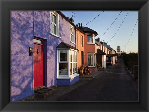 Framed Roche&#39;s Point Village and Lighthouse, County Cork, Ireland Print