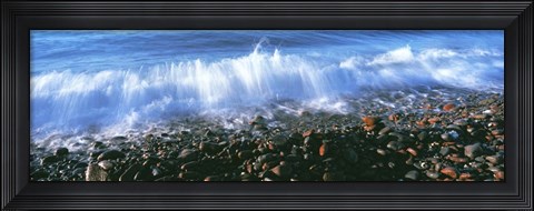 Framed Waves Breaking on the Beach, Baja California Print