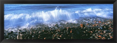 Framed Waves Breaking on the Beach, Baja California Print