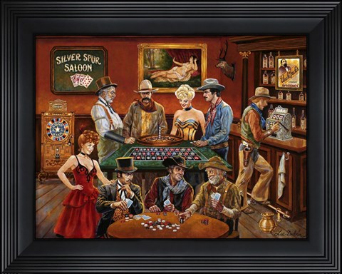 Framed Gambler&#39;s Print