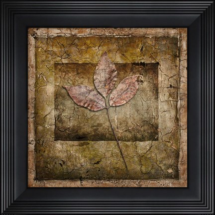 Framed Autumn Leaves II Print