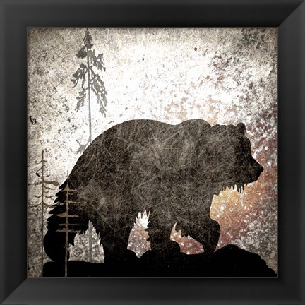 Framed Calling Bear Print