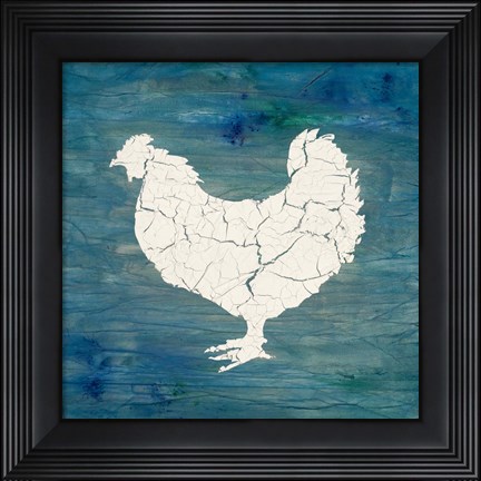 Framed Farm Chicken Print
