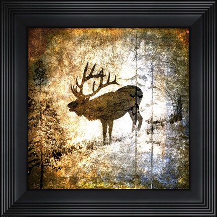 Framed High Country Elk Print