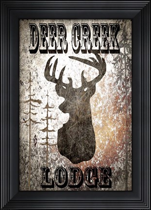 Framed Lodge Deer Creek Lodge Print
