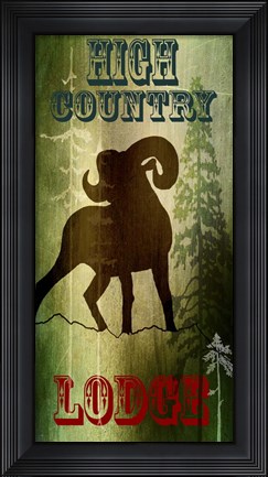 Framed Lodge High Country Lodge Print