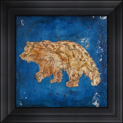 Framed Lodge Pole Pine Bear Print