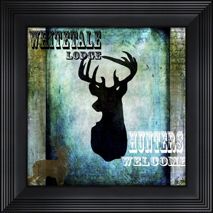 Framed Lodge Whitetale Lodge Print