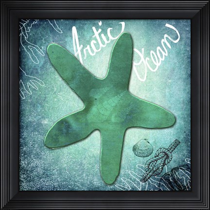 Framed Arctic Ocean Starfish Print