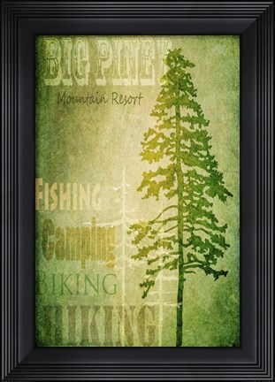 Framed Big Piney Print
