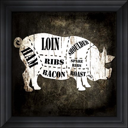 Framed Butcher Shop I Print