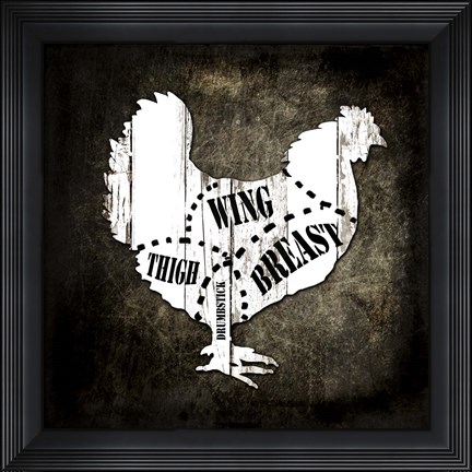 Framed Butcher Shop III Print