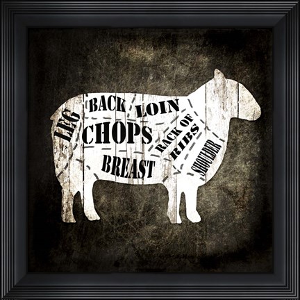 Framed Butcher Shop IV Print