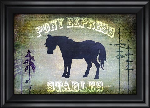 Framed Country Horse I Print