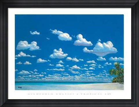 Framed Tropical Sky Print