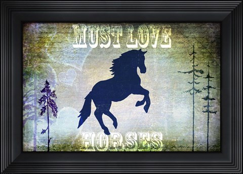 Framed Country Horse II Print