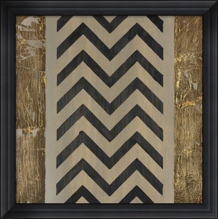 Framed Black N&#39; Gold II Print