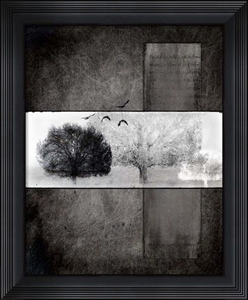 Framed Black Tree 1 Print