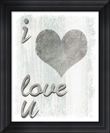 Framed I Love You Print