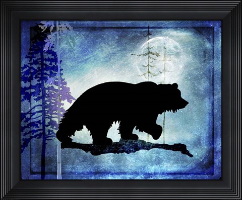 Framed Midnight Bear Print