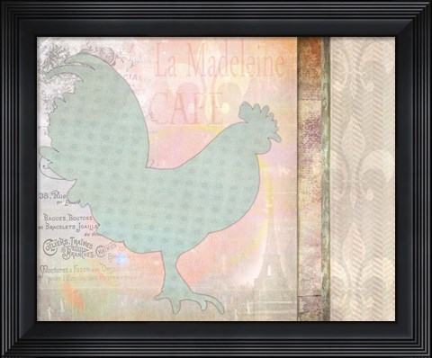 Framed Morning Chicken 2 Print