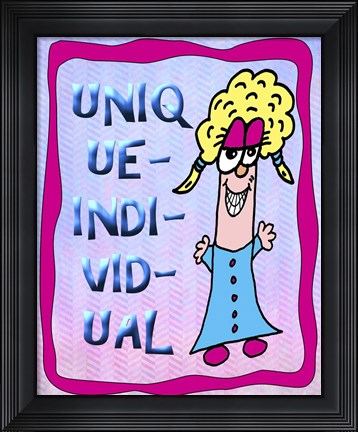 Framed Unique Individual 2 Print