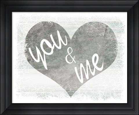 Framed You And Me Print