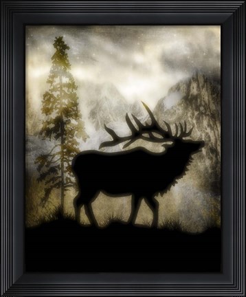 Framed Mystic Elk Print