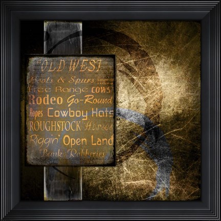 Framed Old West Print